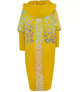 Pri Long cardigan colorful leopard sweater with wool