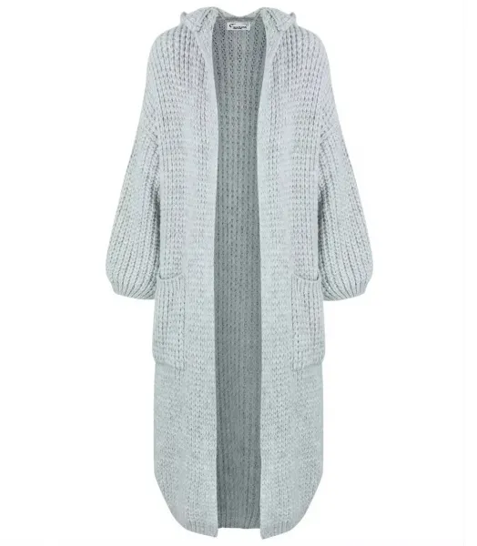 Pri Long warm cardigan sweater thick weave VALERIA