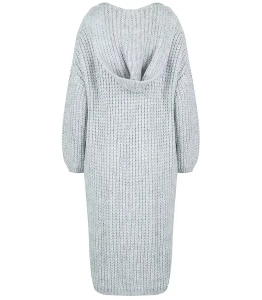 Pri Long warm cardigan sweater thick weave VALERIA