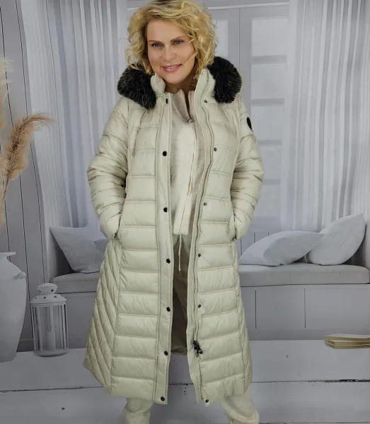 Pri Long quilted winter warm coat with hood ARCTICA jacket