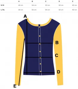 Pri Classic warm thick short LEOILA sweater with button closure