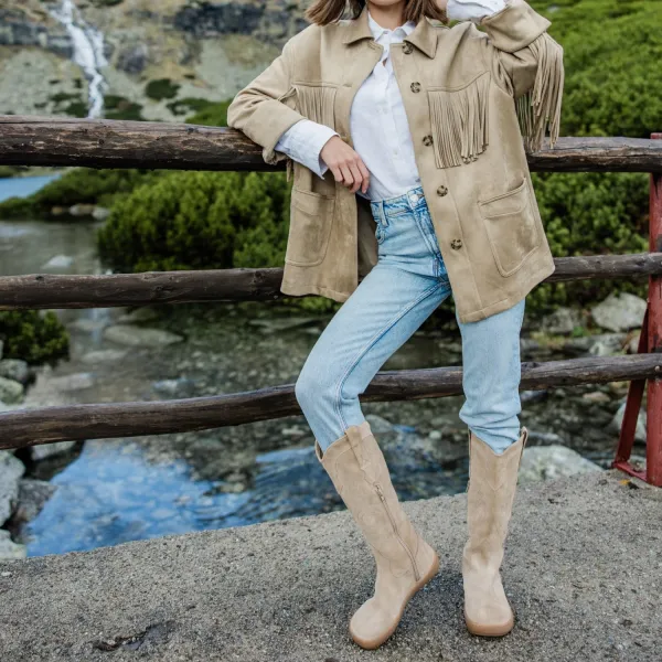 Barefoot kovbojské čižmy ARIZONA Beige