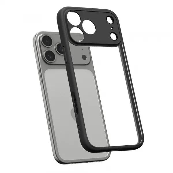 Spigen Ultra Hybrid kryt na mobil, iPhone 17 Pro Max, čierny
