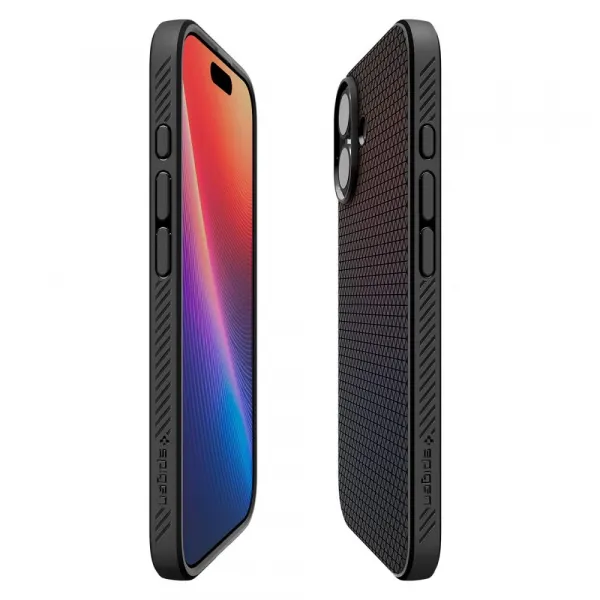 Spigen Liquid Air, iPhone 17, čierne
