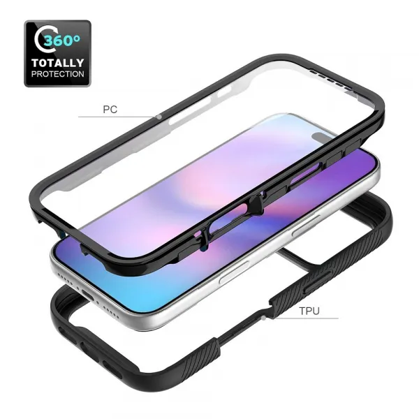 JP Defense360 obal, iPhone 17 Pro, čierny