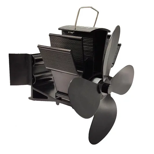 Ventilátor na dymovod FLAMINGO štvorlopatkový magnetický, čierny FLHSF17-263