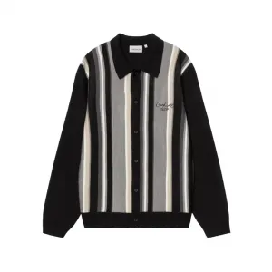 Carhartt WIP Bainter Striped Cardigan "Graphite" (I035397-3BAXX)