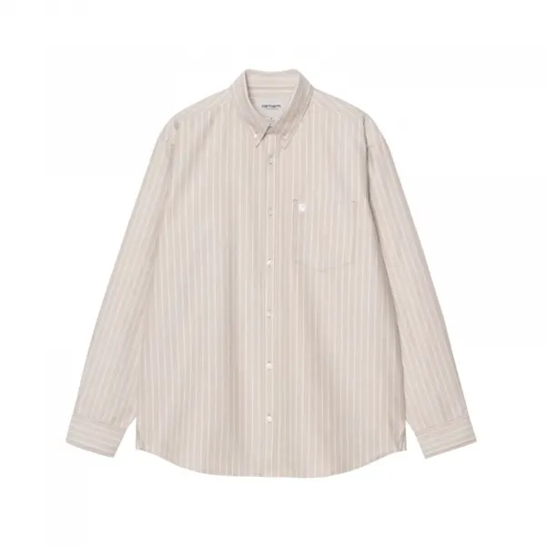 Carhartt WIP Cassel Stripe Shirt "Peanut White" (I035327-35EXX)