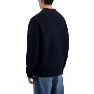 Olaf Knitted Oversized Polo "Navy" (M220709-NAVY)