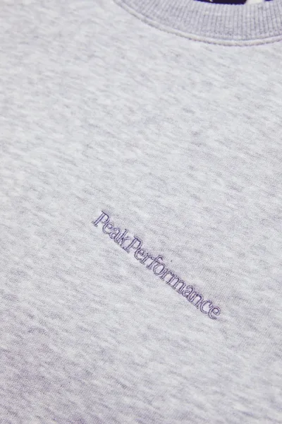 Mikina Peak Performance M Original Small Logo Cre Med Grey Mel