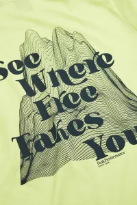 Tričko Peak Performance W Explore Graphic Tee Crystal Green