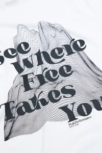Tričko Peak Performance W Explore Graphic Tee White