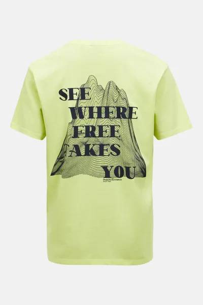 Tričko Peak Performance M Explore Graphic Tee Crystal Green