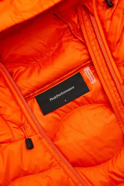 Bunda Peak Performance W Helium Down Hood Jacket Solar Burst