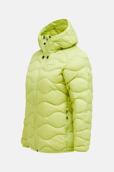 Bunda Peak Performance W Helium Down Hood Jacket Crystal Green