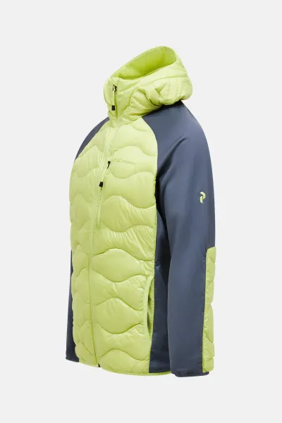 Bunda Peak Performance M Helium Down Hybrid Hood Crystal Green