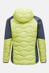 Bunda Peak Performance M Helium Down Hybrid Hood Crystal Green
