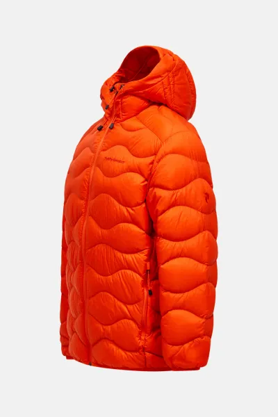 Bunda Peak Performance M Helium Down Hood Jacket Solar Burst
