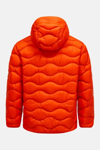 Bunda Peak Performance M Helium Down Hood Jacket Solar Burst