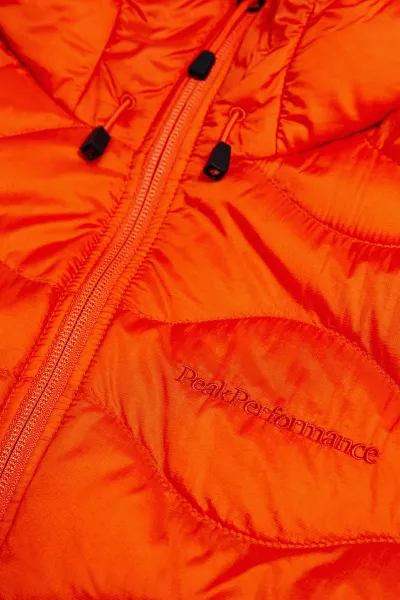 Bunda Peak Performance M Helium Down Hood Jacket Solar Burst