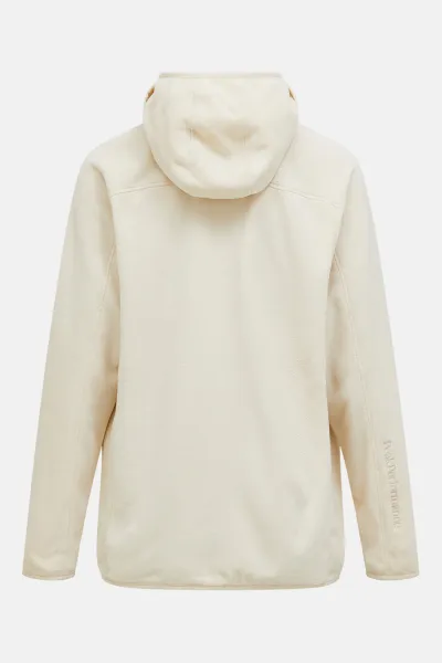 Mikina Peak Performance M Treeline Fleece Hood Sand Fog
