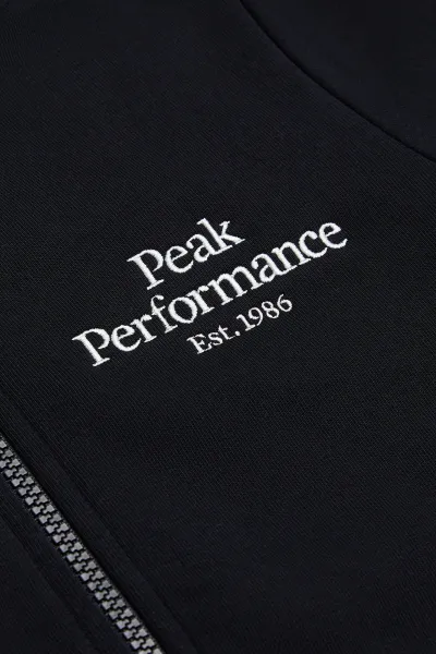 Mikina Peak Performance Jr Original Zip Hood Black