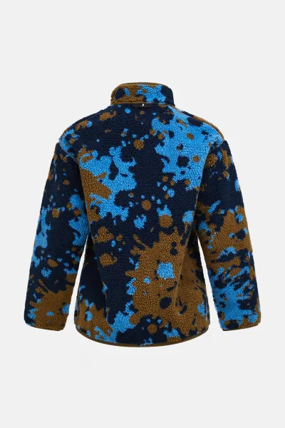 Mikina Peak Performance W Graphic Pile Jacket Frosty Haze