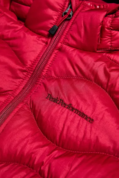 Bunda Peak Performance Jr Helium Down Hood Jacke Tech Burgundy