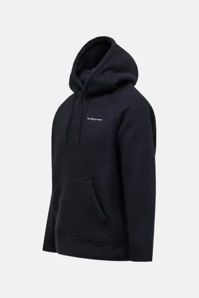 Mikina Peak Performance M Fleece Hood Black
