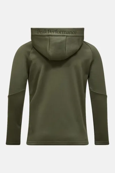 Mikina Peak Performance Jr Rider Essentials Zip Hue Shadow Pine Needle