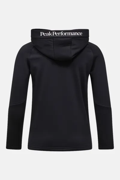 Mikina Peak Performance Jr Rider Essentials Zip Hue Shadow Black