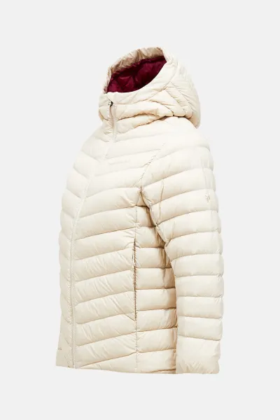 Bunda Peak Performance W Frost Down Hood Jacket Sand Fog