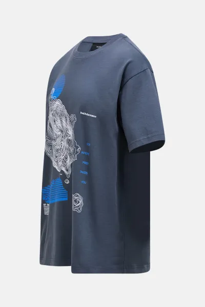 Tričko Peak Performance M Graphic Tee Mountain Mist