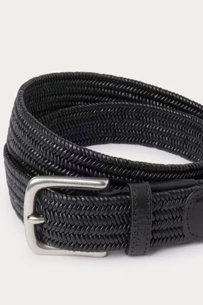 Opasok Hackett London Tubulr Crd Plait Blt Black