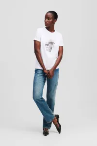 Tričko Karl Lagerfeld Ikon Rs Duo T-Shirt White