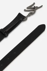 Opasok Karl Lagerfeld K/SIGNATURE čierna farba, A1W33205