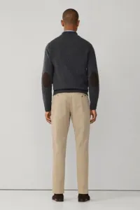 Sveter Hackett London Lambswool Fzip Charcoal Grey