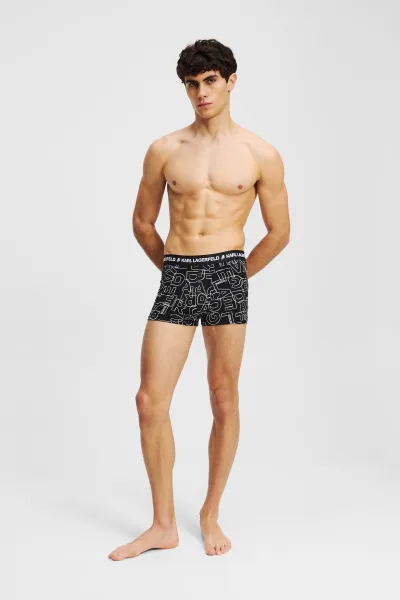 Boxerky Karl Lagerfeld 3-pak čierna farba, A3M47014