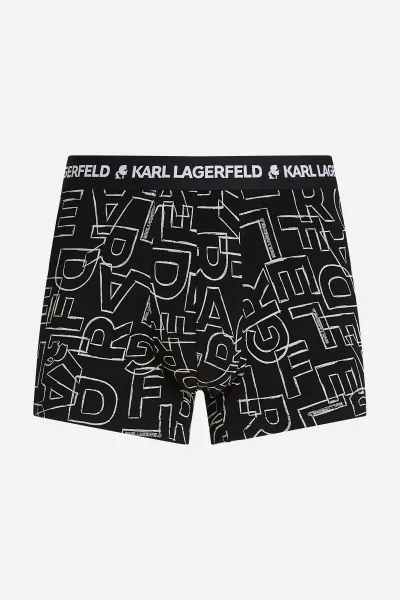 Boxerky Karl Lagerfeld 3-pak čierna farba, A3M47014