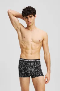 Boxerky Karl Lagerfeld 3-pak čierna farba, A3M47014