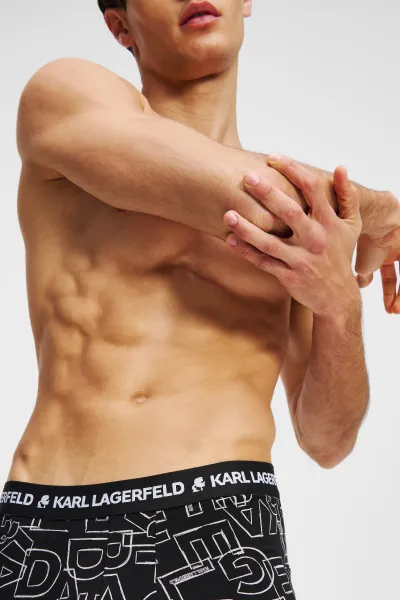 Boxerky Karl Lagerfeld 3-pak čierna farba, A3M47014