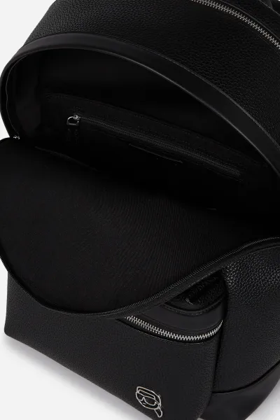 Ruksak Karl Lagerfeld K/ICON pánsky, čierna farba, veľký, jednofarebný, A3M30168