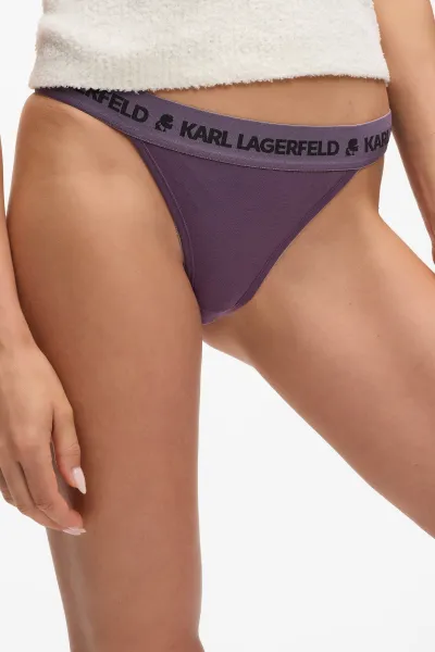 Spodná Bielizeň Karl Lagerfeld Logo Brazilian Multiband Windsorwine-Etherea-Violet