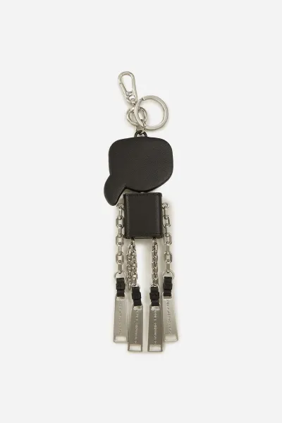 Kľúčenka Karl Lagerfeld K/Ikon Metal Keychain Black-Nickel