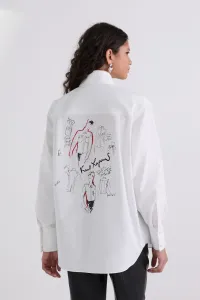Košeľa Karl Lagerfeld Karl Series Poplin Shirt White