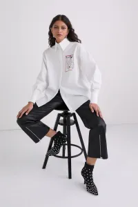 Košeľa Karl Lagerfeld Karl Series Poplin Shirt White