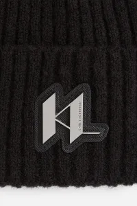 Čapica Karl Lagerfeld K/Monogram Knit Beanie Black