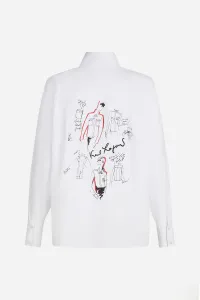 Košeľa Karl Lagerfeld Karl Series Poplin Shirt White