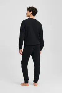 Tepláky Karl Lagerfeld Hotel Karl Crest Sweatpants Black