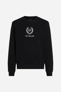 Mikina Karl Lagerfeld Hotel Karl Crest Sweatshirt Black